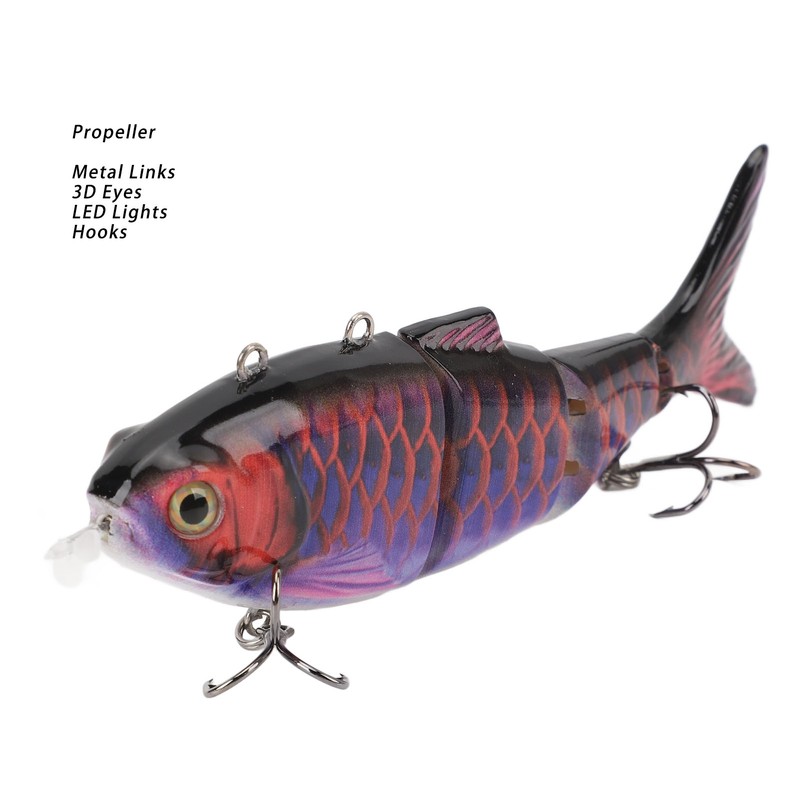 Robotic Swimming Fishing Bait Multi Jointed USB Rechargeable Electric Fishing