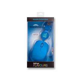 ReTrak Retractable Optical Mouse, Blue (ETMOUSEBU)