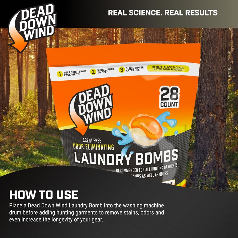 DEAD DOWN WIND Unscented Laundry Detergent Pods (28 Ct) -