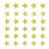 30PCS Gold Star Iron on Patches, Sew on Star Embroidered