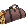 Firewood Carrier 80kg Load Bearing Waterproof Canvas Log Bag Wood