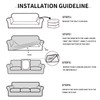 Easy-Going 4 Pieces Stretch Couch Cover Oversized Sofa Cover for