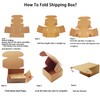 6x5x4 inch Shipping Boxes Pack of 25, Brown Corrugated Cardboard