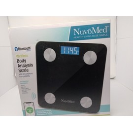 NUVO MED BODY ANALYSIS SMART SCALE BLUETOOTH SMARTPHONE COMPATIBILITY. NEW