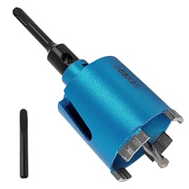 Drill Bit Socket, Robust and Easy to Use, Drill Bit 68 mm, Wide Range of Applications, Can Drill, for Masonry, Sand-lime Brick, Stone (Blue)