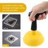 Sink Plunger with Drain Clog Remover, Mini Plunger with Short
