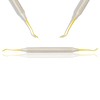 MASTERYD Dental Composite Filling Instrument Gold Titanium Coated Double Sided