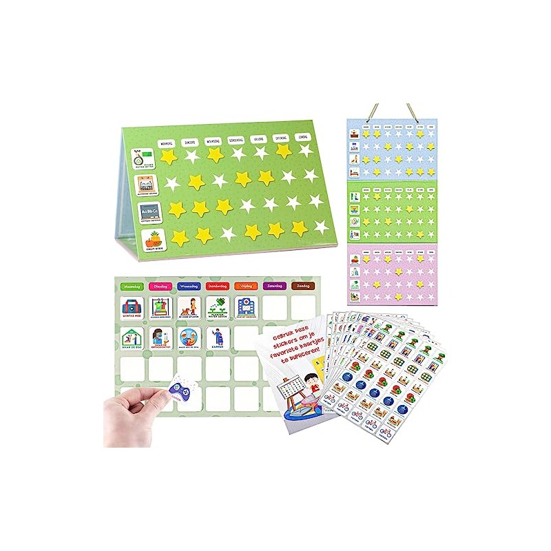 Smarfer - Visual Schedule for Kids Home Bundle: Daily Calendar