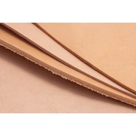 CLUB4BRANDS Cowhide Leather, Blank Leather, Thick Leather, Hallmarked Leather, Vegetable-Tanned Cowhide Leather, Leather Workmanship, Crafts, Decoration, Leather Thickness 2.0-2.5 mm, Minimum DIN A4,