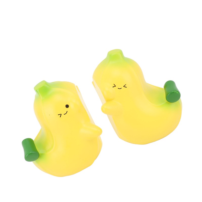 2Pcs Banana Bookend Hugging Bookends Cartoon Resin Bookend Book Stopper