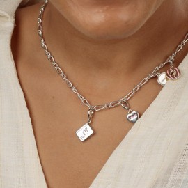 Lily Charmed Sterling Silver Story Book Charm with Universal Clasp to fit all other Leading Jewellery Brands Bracelets. Designed in the UK, Metal, Metal