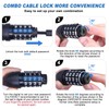 Febabilo Long Cable Lock, Extra Long Straight Bike Lock (5ft