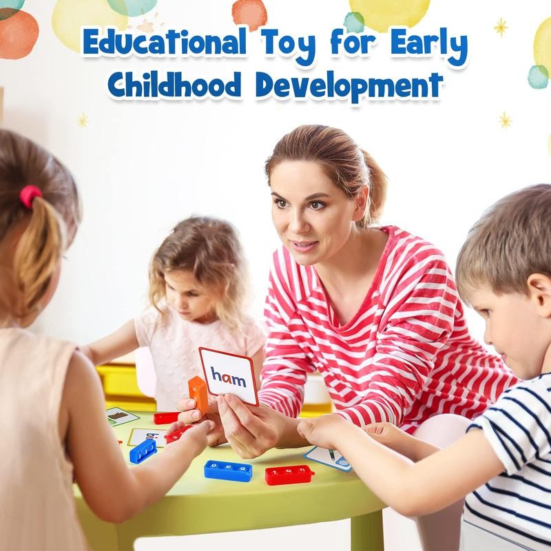 Aizweb CVC Word Game Phonics Flash Cards for Classroom Supplies