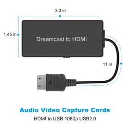 Dreamcast to HDMI Converter Supports 16:9/4:3 Switching, HD Link Cable for Sega Dreamcast, HDMI Cable for Sega Dreamcast (Sega DC)