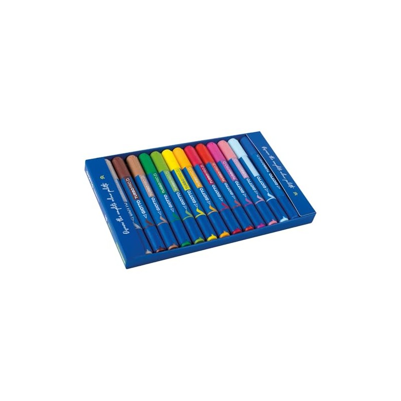 Giotto Turbo Pro Twin Tip Marker Pens - Round Shape