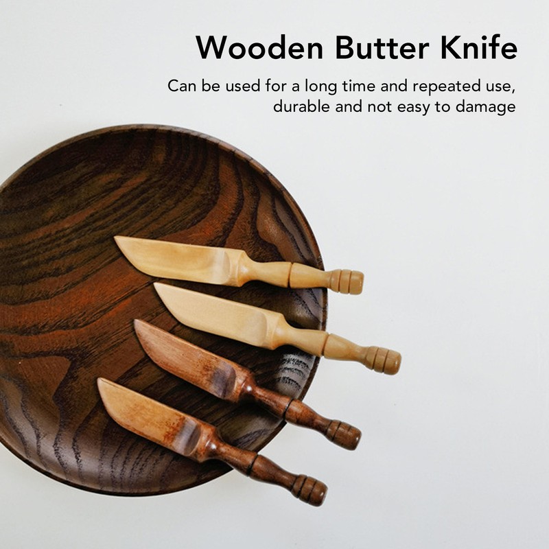 Handmade Wooden Butter Knife Jelly Cheese Spreaders Sandwich Condiment Spreaders