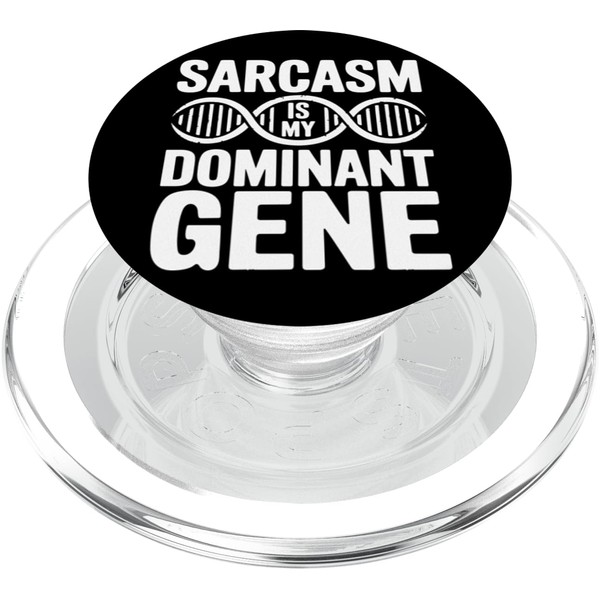 Sarcastic Genealogy DNA Test Genetics Biologist Sarcasm PopSockets PopGrip for