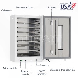 ETERFANT Dental 24L Medical Steam Sterilizer Autoclave/27L Sterilization Cabinet US - Sterilization Cabinet