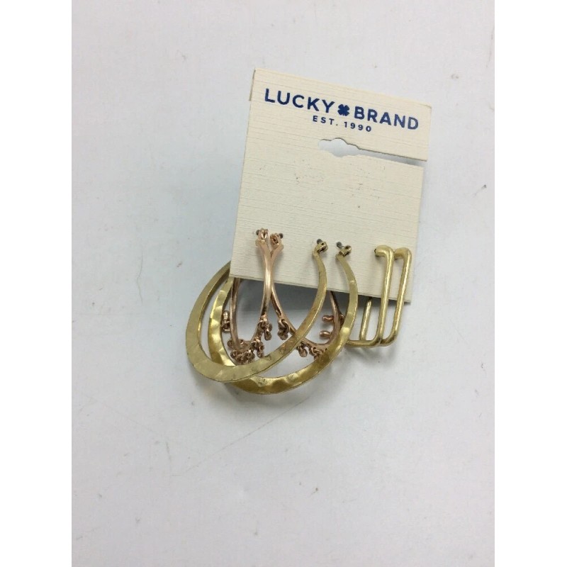 Lucky Brand $39 Lucky Brand two tone 3PC pave bead