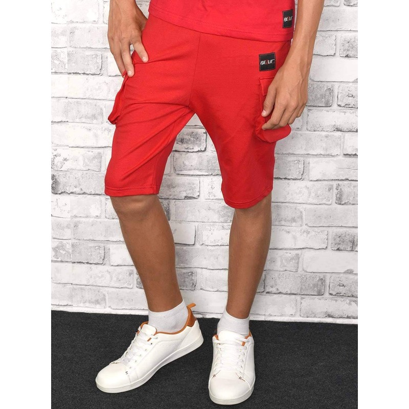 BEZLIT 30079 Boys' Cargo Shorts, red