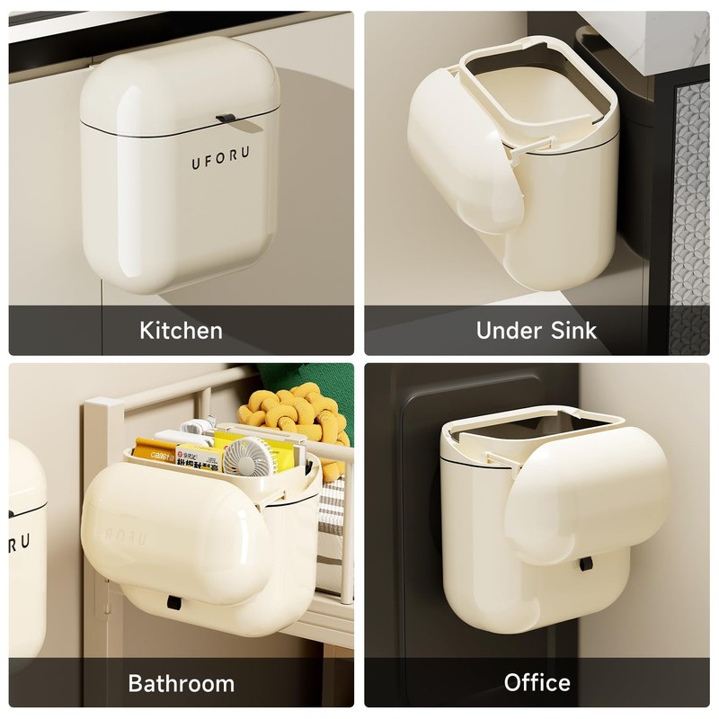 UFORU 2.4gal/9L Compost Bin Kitchen for Counter Top or Under