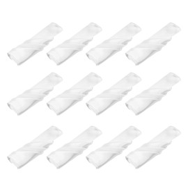 sourcing map 12pcs Cloth Napkins White Satin Table Napkins Polyester Square Bright Table Napkin Fabric Table Napkin for Event Wedding Party Table Decoration,20x20 Inch