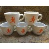 Set of 6 ~3 1/2 oz demitasse Espresso cups w/custom