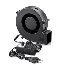 GDSTIME 140 mm Centrifugal Fan AC 220 V 230 V 140 x 40 mm Blower Fan Dual Ball Bearing Radial Fan DC 5 V -12 V Speed Control for