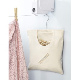 Whitmor Canvas Clothespin Bag