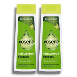 Anti Dandruff Shampoo By Vōsēnē | Dermatologically Tested - 24-Hour Visible Dandruff Reduction | For Clean, Soft Hair & Efficacy Against Dandruff, Reduce Scalp Itching | 300mL Each