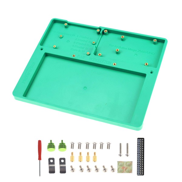 Makeronics 7 in 1 Green RAB Holder for Raspberry Pi