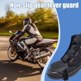Motorcycle Gear Shift Cover | Motorcycle Shoe Boot Protector Cover | Rubber Gear Accessories Adjustable Boot Guards for Cyclist, Riding & Outdoor