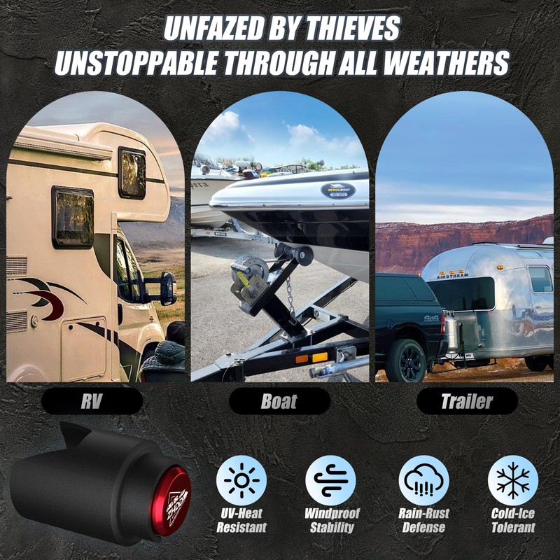ZHDD 2 Inch Trailer Hitch Lock - 2178 Heavy Duty