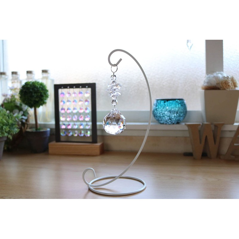 [Asfour] White Urthr Suncatcher with Stand Figurine Asphone Crystal