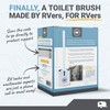Unique Compact Silicone RV Toilet Bowl Brush with Wall-Mounted No-Drip