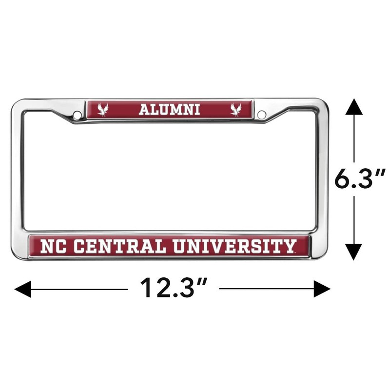 North Carolina Central Alumni Logo Full Size Standard License Plate