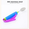 Auxiliary Spoon 360° Flexible Rotation Head Safe Practical Eating Spoon