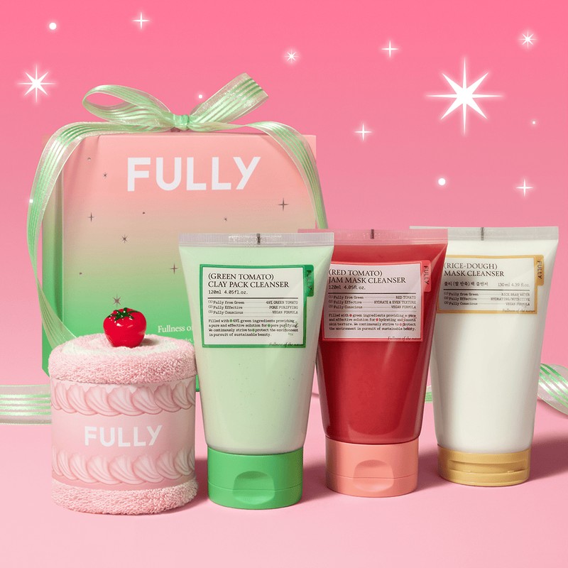 FULLY [FULLY]Green Tomato Clay Pack Cleanser 120ml + Towel Gift