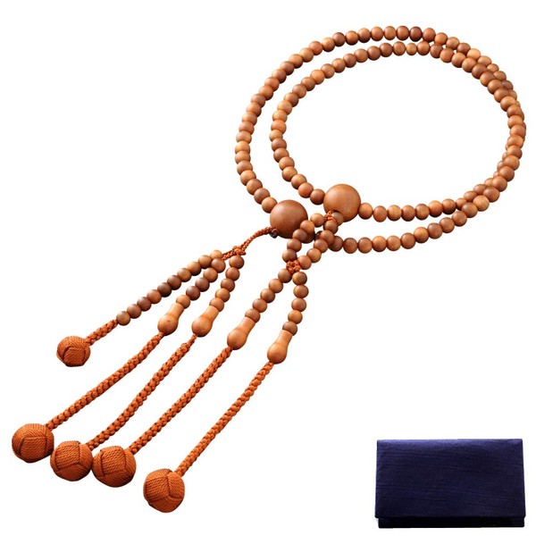 Fighters 仏壇 is, Wrinkle Mala 日蓮宗 The Double Positive Plum (for Men) Officially Licensed AAA [Mala Bag Set] SM – 066 Kyoto 念珠