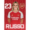 Arsenal FC Russo 23/24 Headshot Poster A4