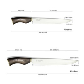 Brazilian Flame Handmade 2mm Stainless Steel Field Knife with Sheath