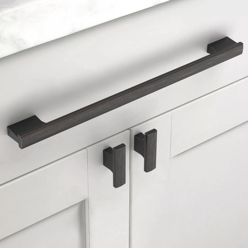 Asidrama 6 Pack 12.5 Inch(320mm) Oil Rubbed Bronze Kitchen Cabinet