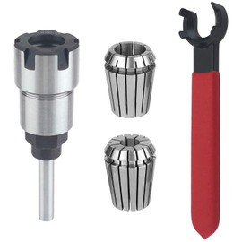 Pojedehy Shank Router Bit Colle Collet Extension Chuck Converter Adapter,Convert 1/2,1/4-Inch Shank Bit with ER20 Spring Collet