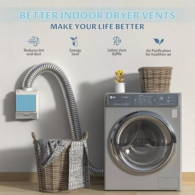 Homedryer 3-in-1 Indoor Dryer Vent Kit for Electric Drying Machine