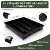 24-Piece Silverware Set with Organizer, Stainless Steel Flatware for 6,