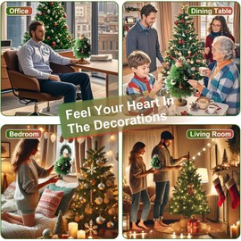 Mamakura Kitchen Wooden Trivets for Hot Dishes,Wooden Christmas Tree Trivet for Gift，Tree Shape trivets for hot pots and Pans 7.7inch(3 Layers+1 Stand(Brown Color)