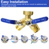 Hose Splitter 2 Way Heavy Duty Garden Hose Splitter with
