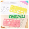 8 Pcs Kids' Drawing Template Alphabet Letter Stencils Plastic Number