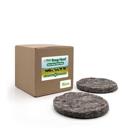 Snug Hoof Wool Hoof Pads 15cm, Natural Felt Padding for Horses