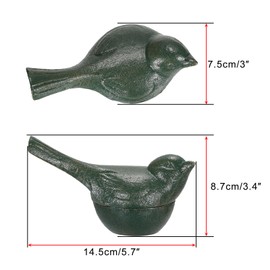 SUMTree Bird Cast Iron Key Hider Bird Key Box for Outside Vintage Decorative Key Hider Rock Key Safe Outdoor Animal Style Key Hider Outside for Keys Trinkets Outdoor Garden Decor, Antique Green